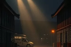 科幻剧《数据潮汐》服务器机房横版封面